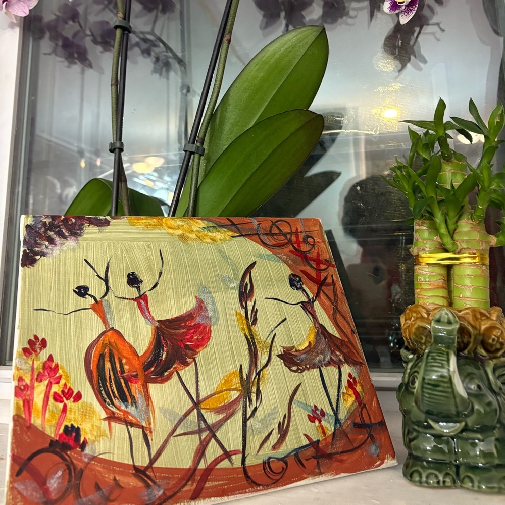 Colorful Abstract Dance Painting